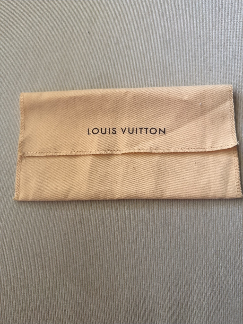 Louis Vuitton Beige Signature Fabric Pouch
